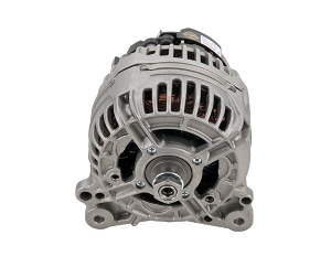 1997 - 2003 EuroVan Camper 120amp Remanufactured Alternator without pulley - Bosch *core charge with 2 terminals on back and D shaped connector
