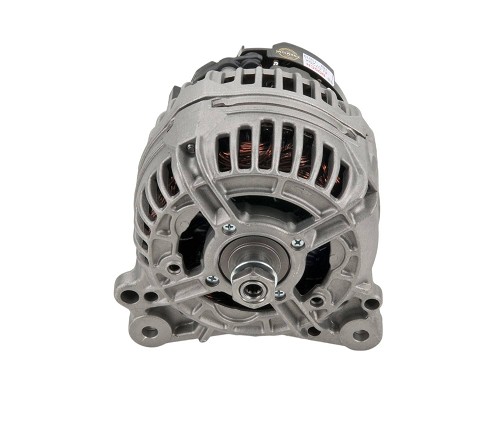 1997 - 2003 EuroVan Camper 120amp Remanufactured Alternator without pulley - Bosch *core charge with 2 terminals on back and D shaped connector